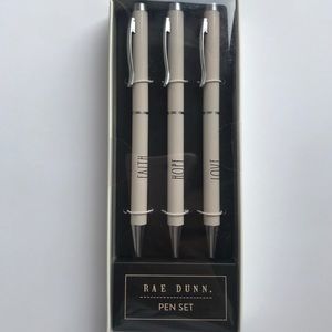 New Rae Dunn Pen Set Faith Hope Love